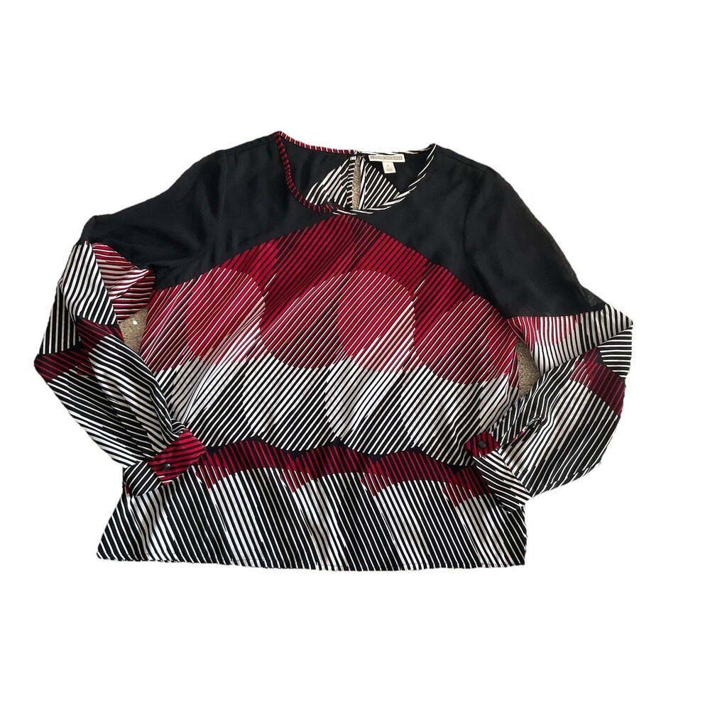 Dana Buchman Blouse Shirt Top Women’s Long Sleeve Large